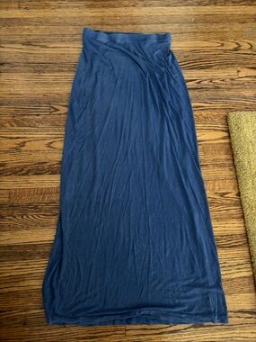 Classic Navy Maxi Skirt - Comfortable Everyday Style